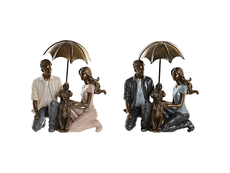 Figura de Resina Pareja 15,5x8,5x19 cm Surtido x2