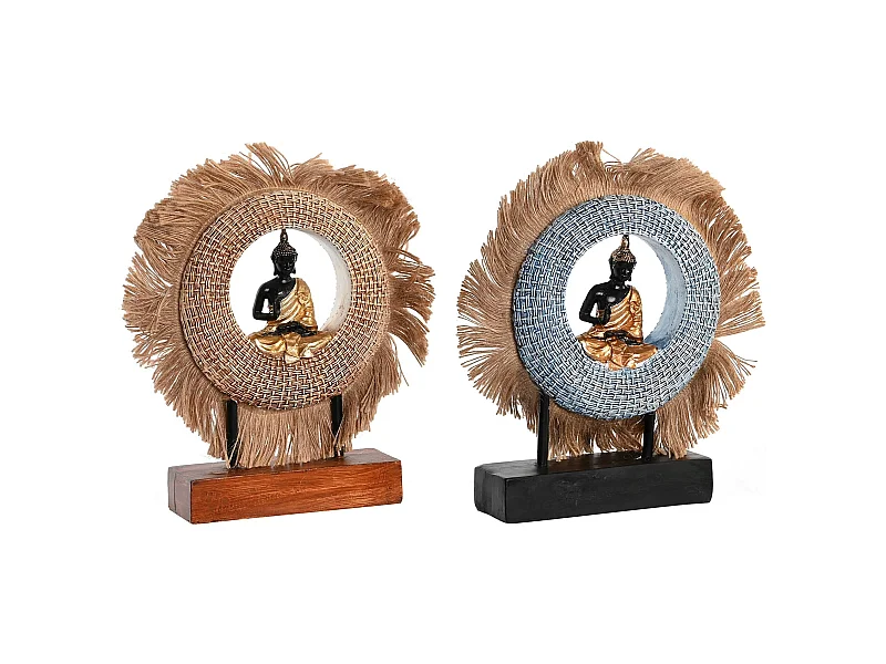 FIGURA RESINA YUTE 19X6X25 BUDA 2 SURT.