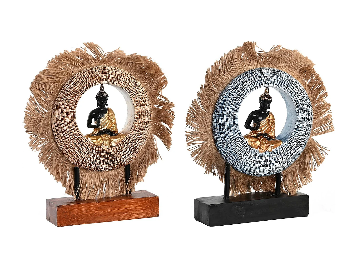 FIGURA RESINA YUTE 19X6X25 BUDA 2 SURT.