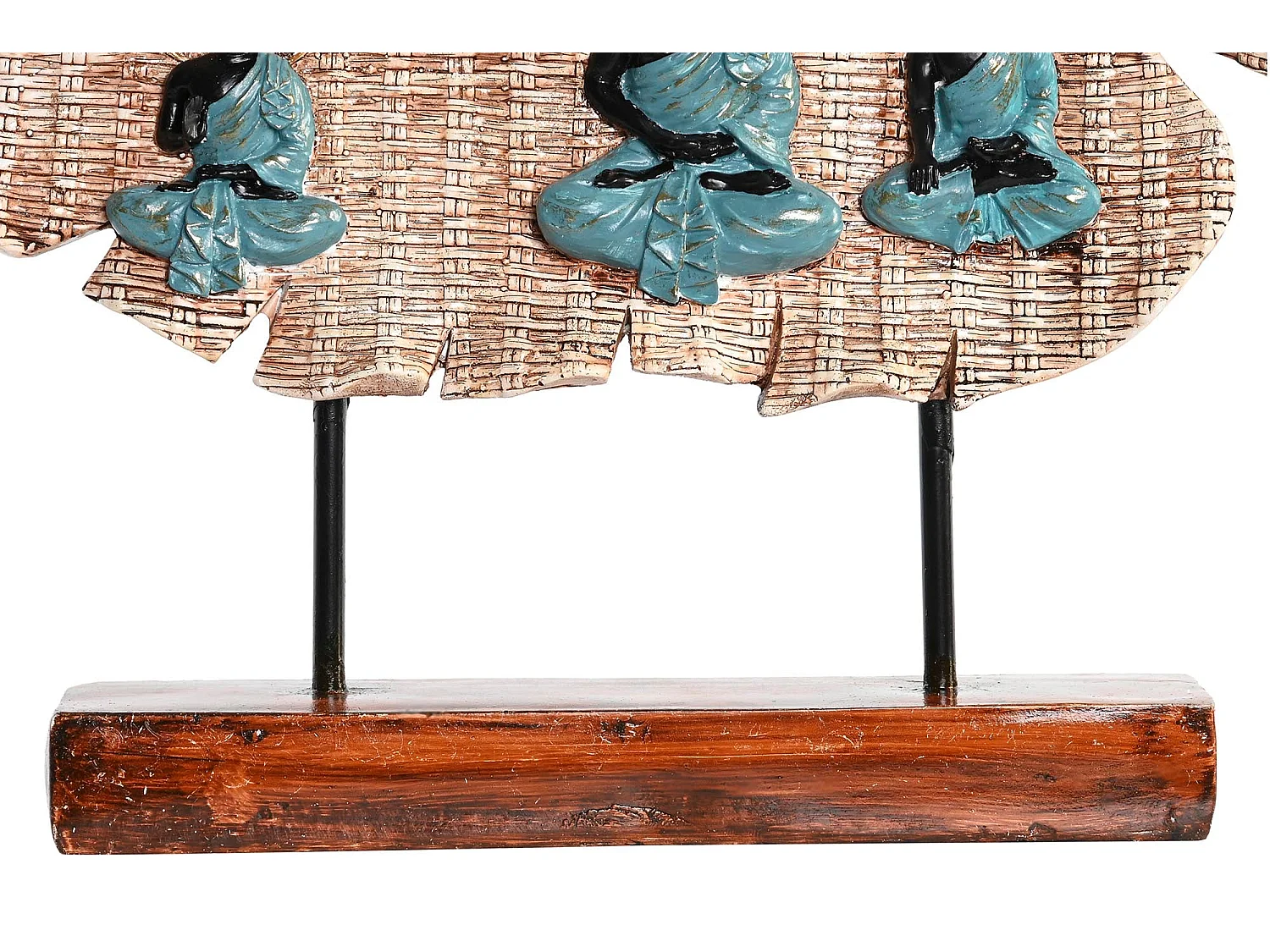 FIGURA RESINA METAL 38X6X29,5 BUDA 2 SURT.