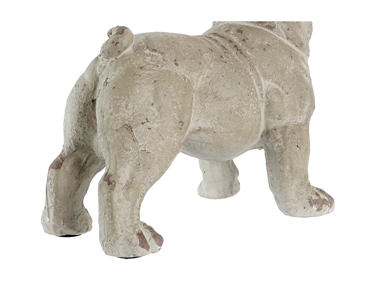 FIGURA RESINA 19X39X28,5 PERRO ENVEJECIDO GRIS