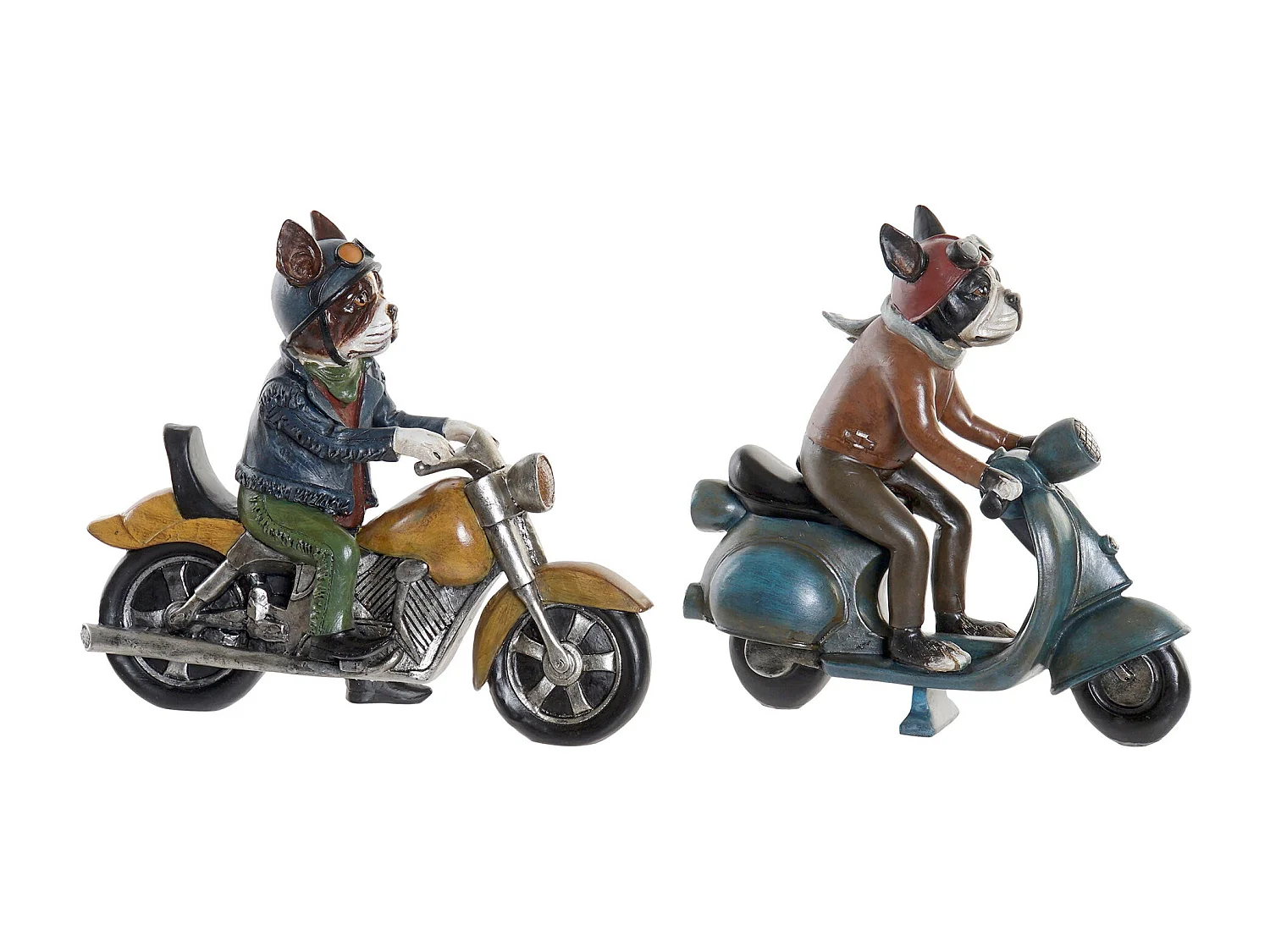 FIGURA RESINA 27X10X24 PERRO 2 SURT.