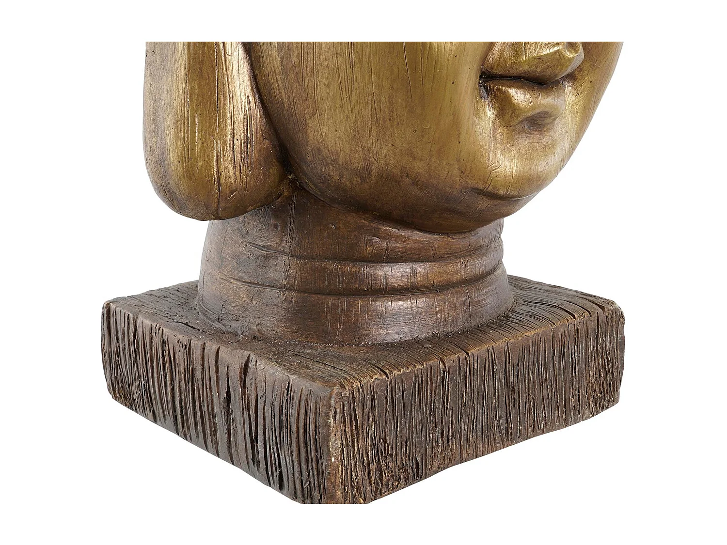 MACETERO FIBRA VIDRIO 25X25X36 BUDA ENVEJECIDO