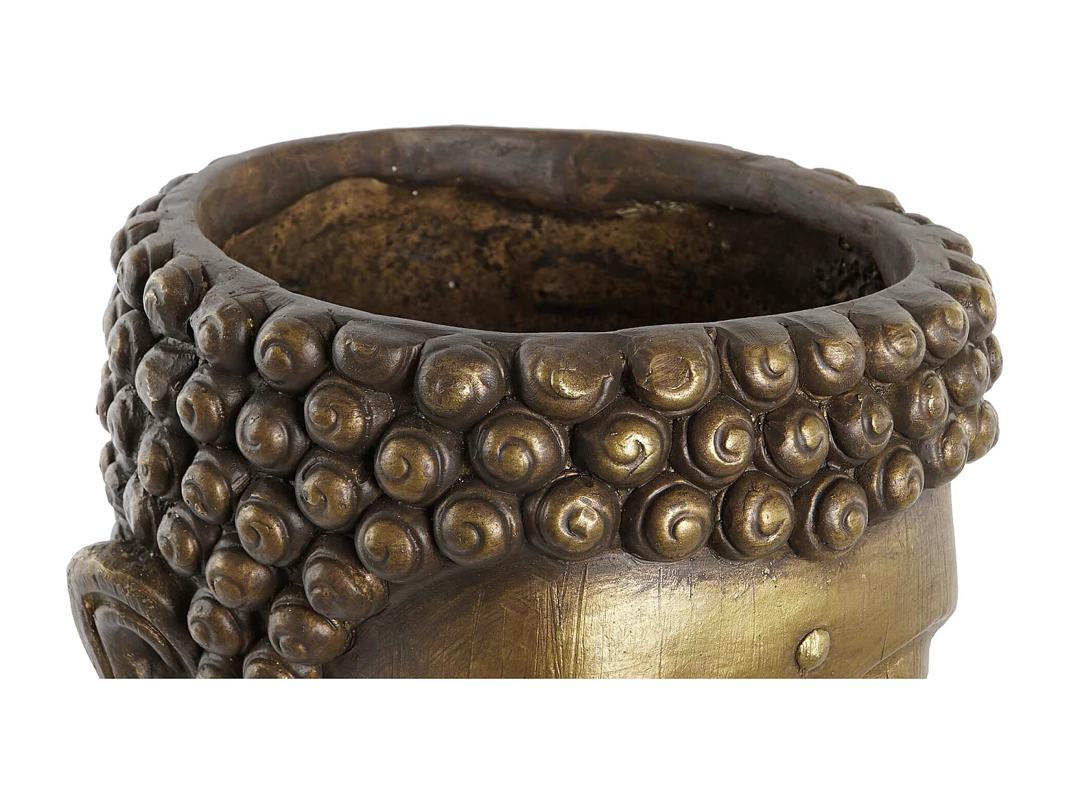 MACETERO FIBRA VIDRIO 25X25X36 BUDA ENVEJECIDO