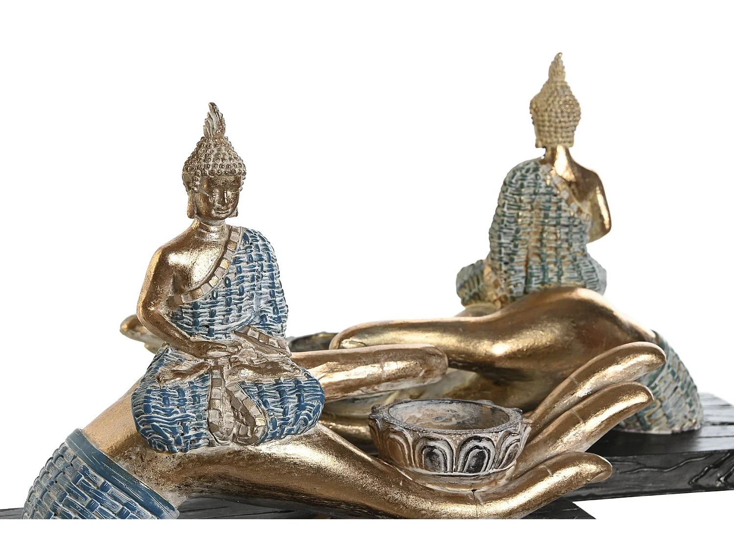 FIGURA RESINA 25,7X8X16 BUDA MANO DECAPE 2 SURT.