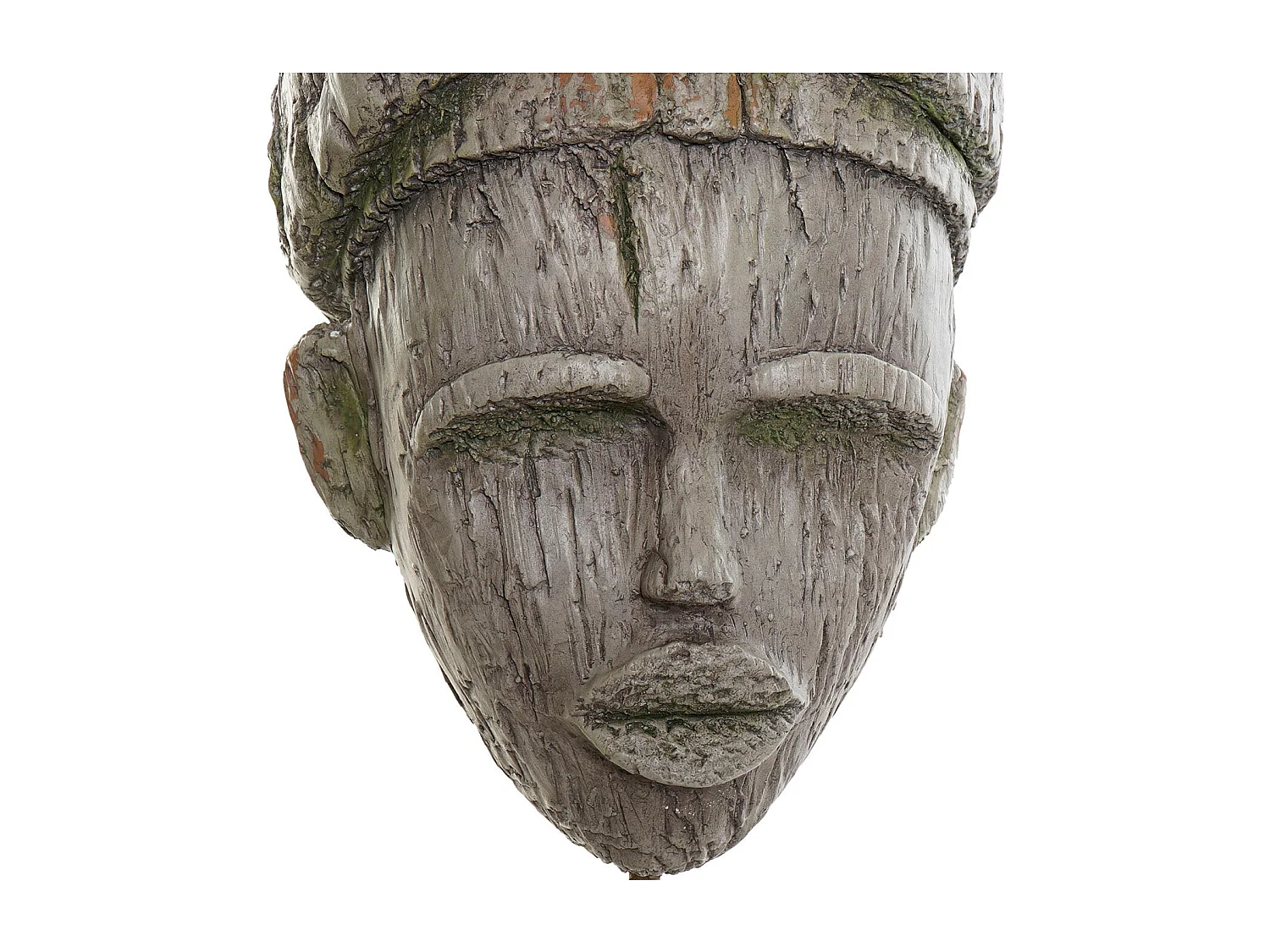 FIGURA FIBRA VIDRIO METAL 24X15X58 AFRICANA GRIS