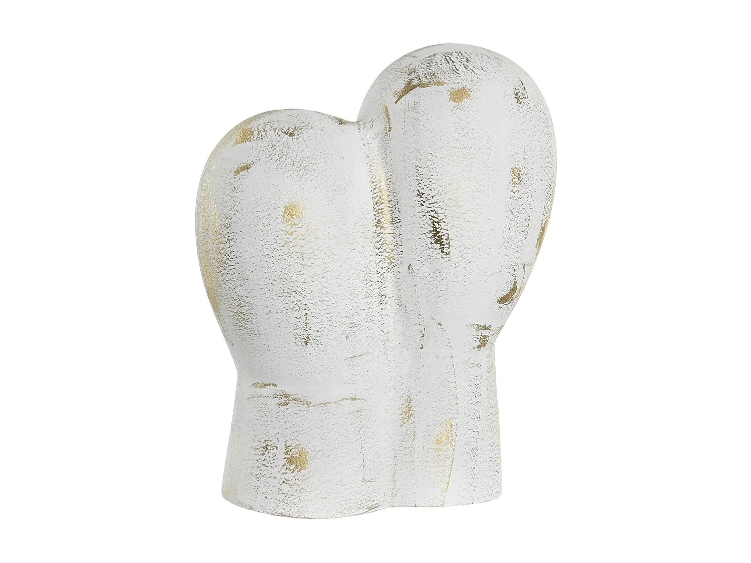 Figura de Alumínio 23x10x30 Rostos Brancos Moderna e Elegante