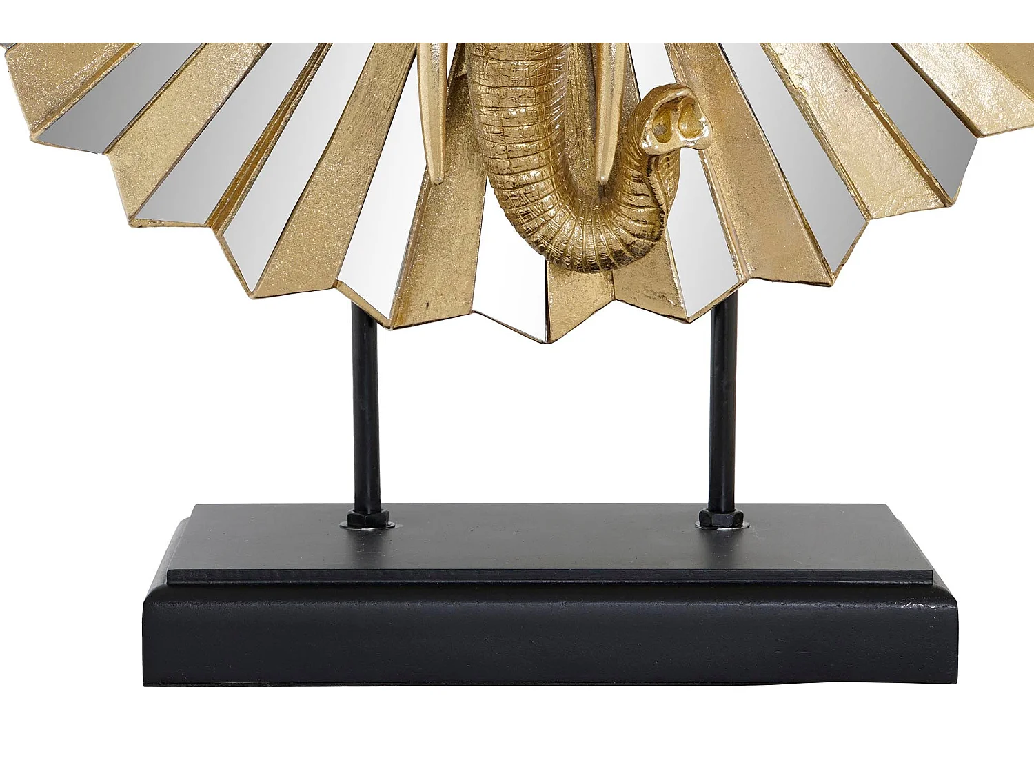 FIGURA RESINA CRISTAL 47X18X56,5 ELEFANTE DORADO