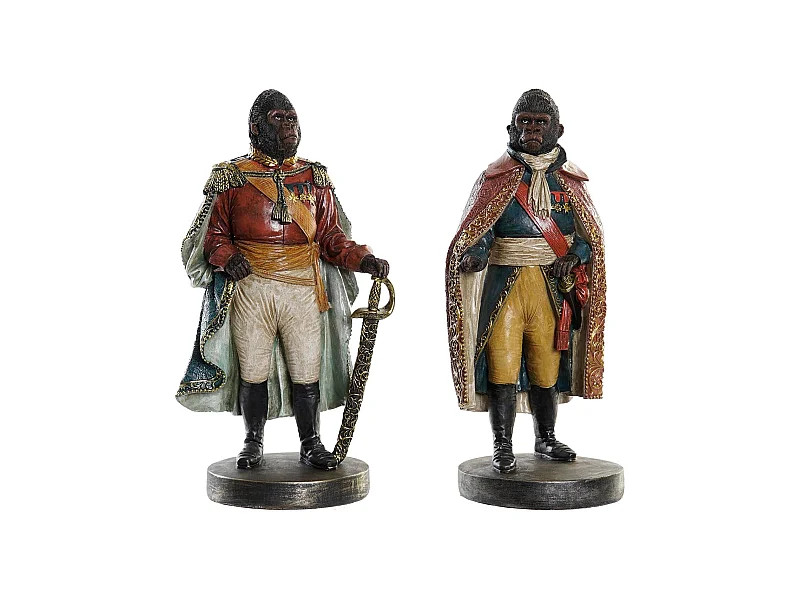 FIGURA RESINA 14X12,5X31,5 GORILA 2 SURT.