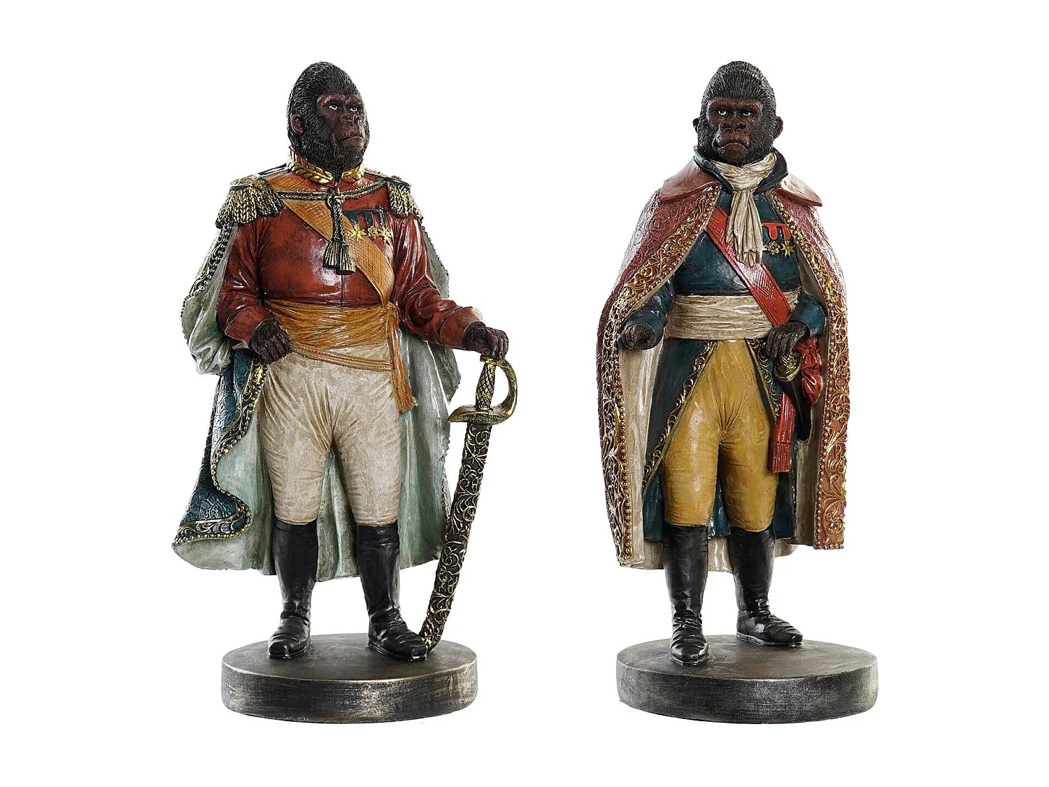 FIGURA RESINA 14X12,5X31,5 GORILA 2 SURT.