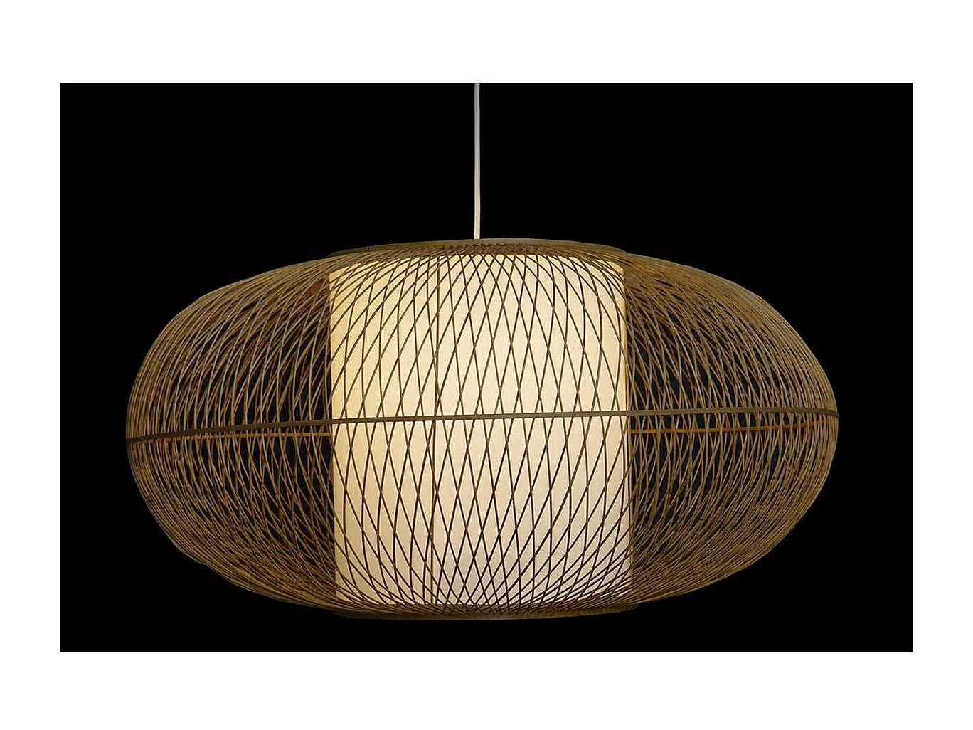 Lámpara colgante DKD Home Decor Bambú