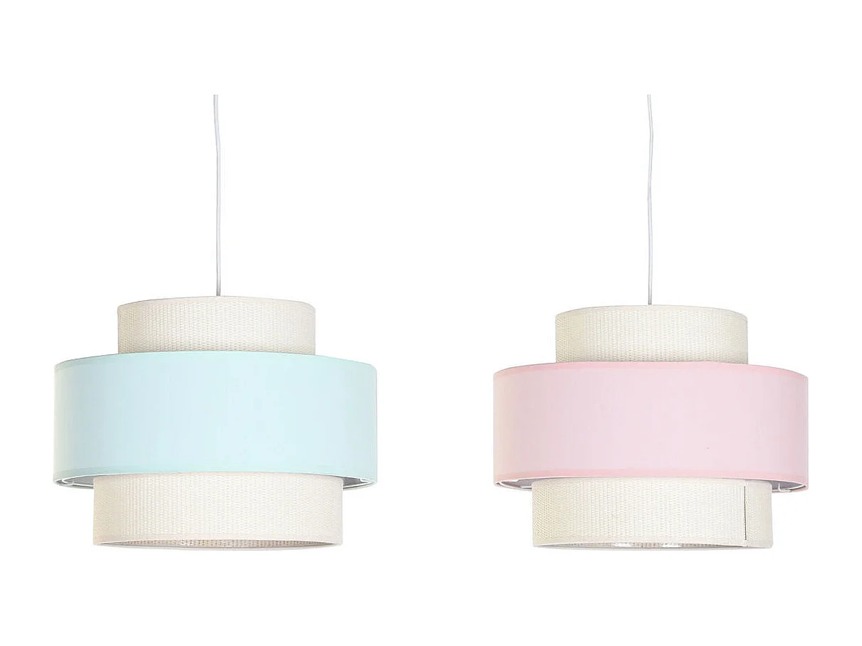 Lámpara colgante DKD Home Decor Verde Rosa Claro