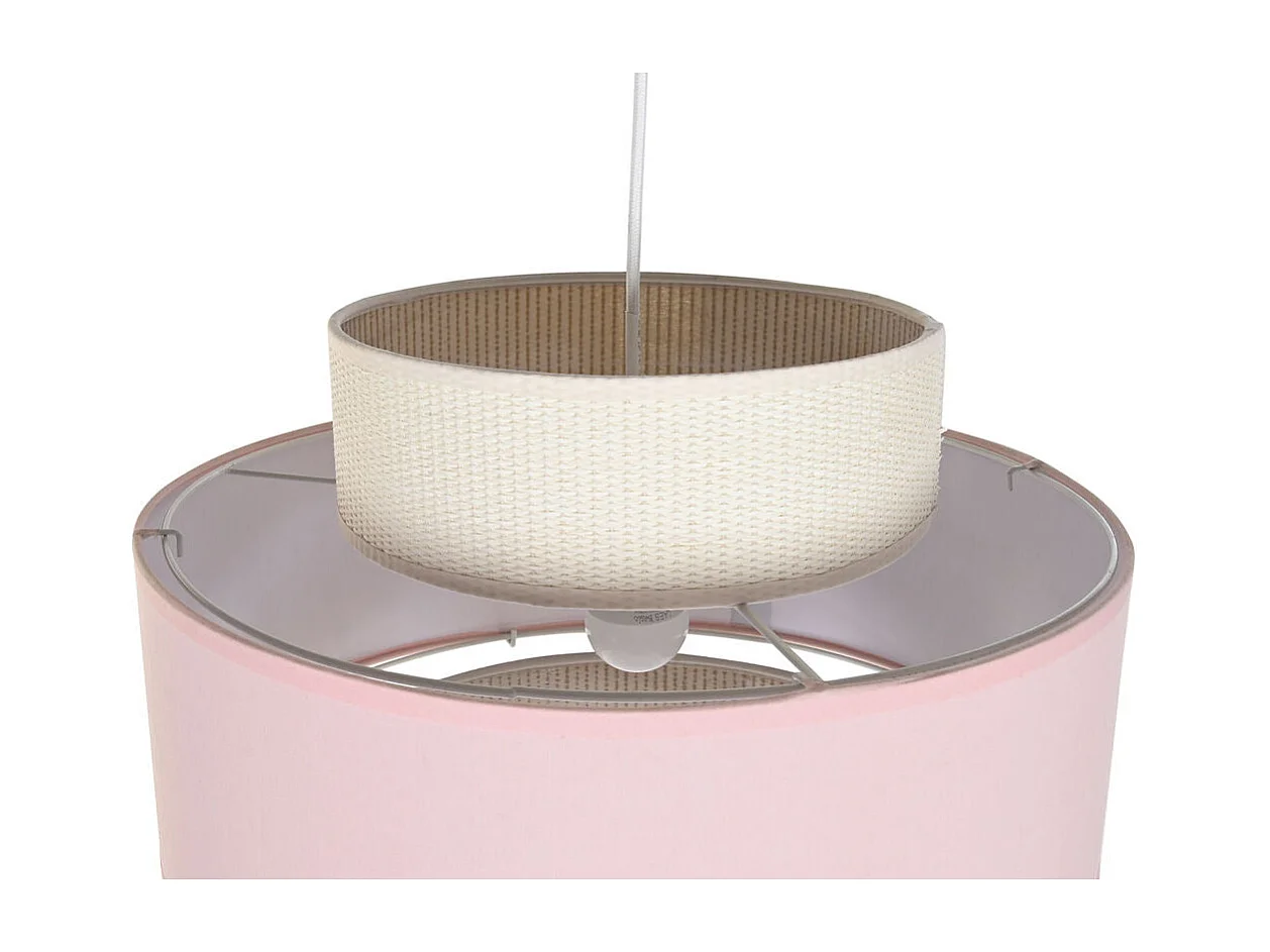 Lámpara colgante DKD Home Decor Verde Rosa Claro