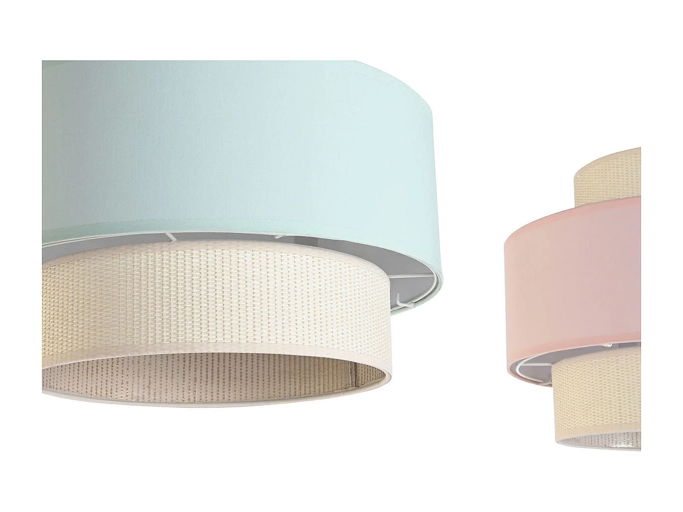 Lámpara colgante DKD Home Decor Verde Rosa Claro