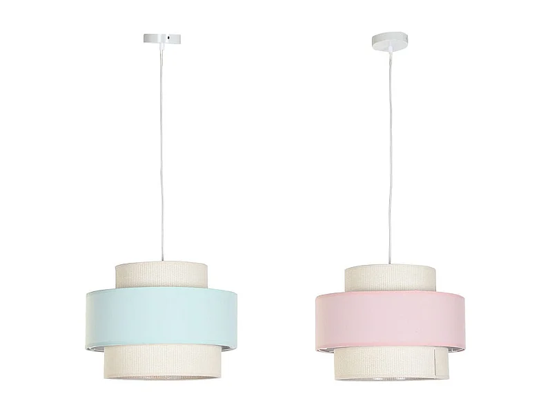 Lámpara colgante DKD Home Decor Verde Rosa Claro