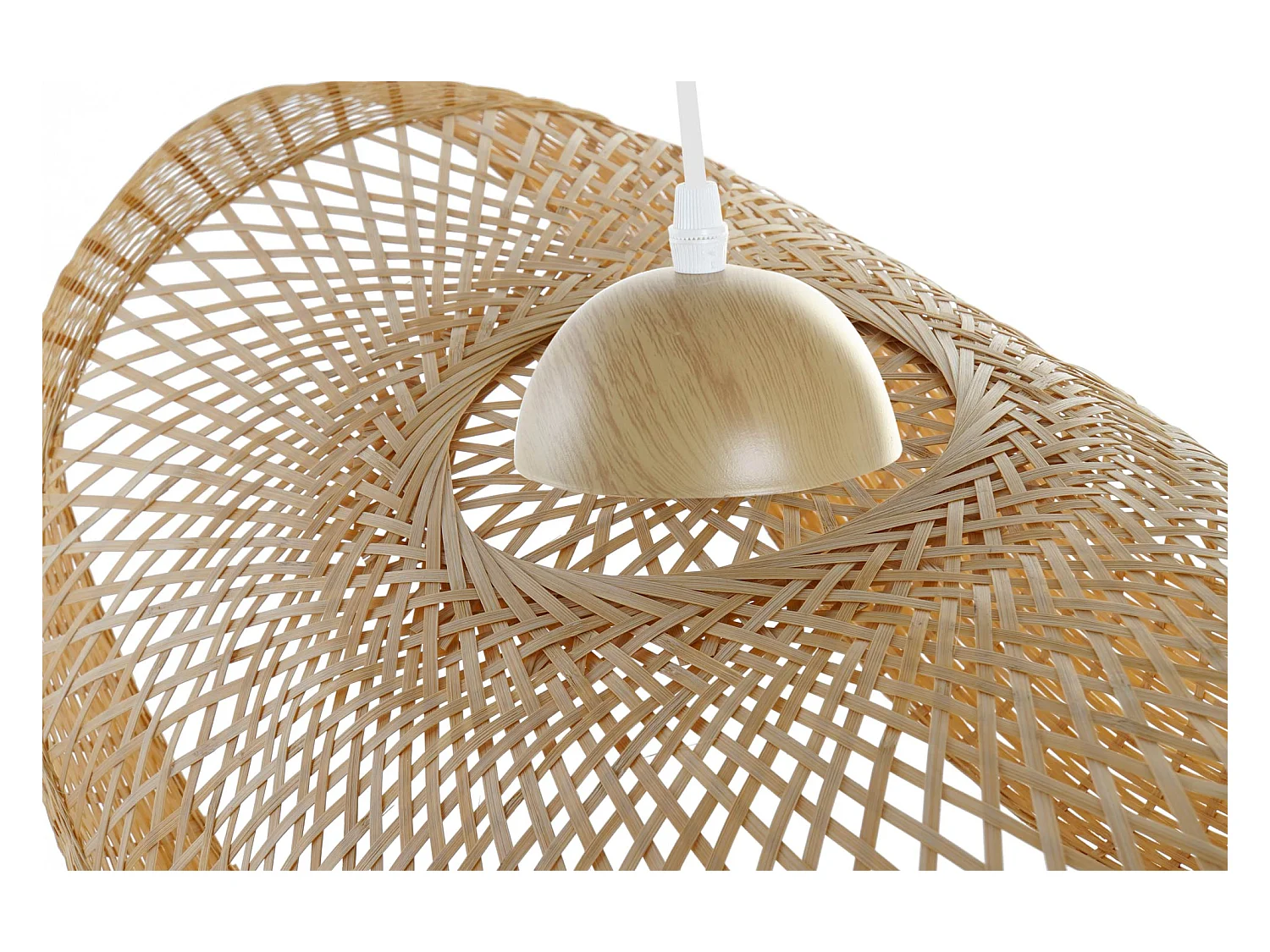 Suspension DKD Home Décor Marron Bambou Chapeau