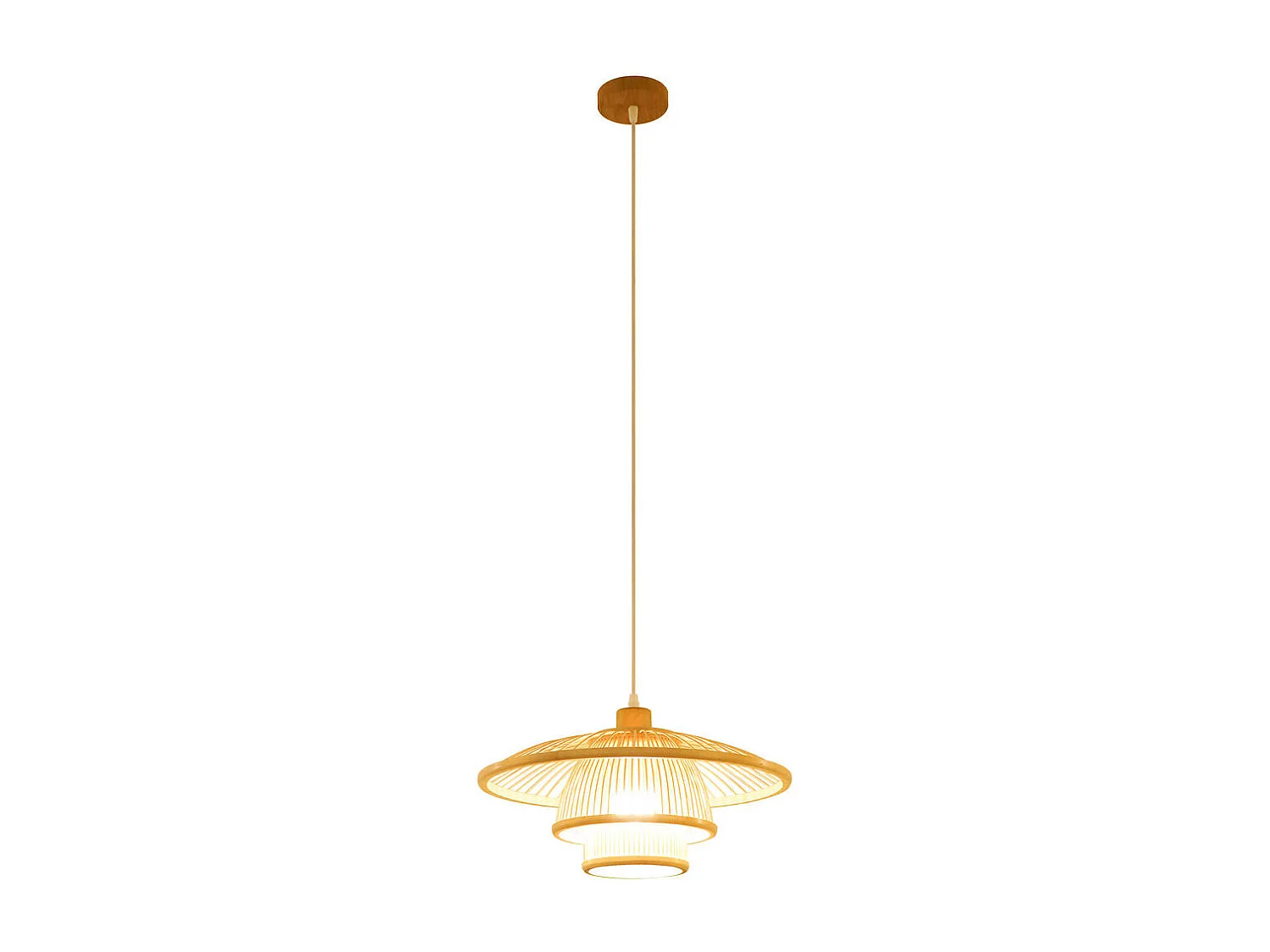 Suspension DKD Home Décor Naturel Bambou