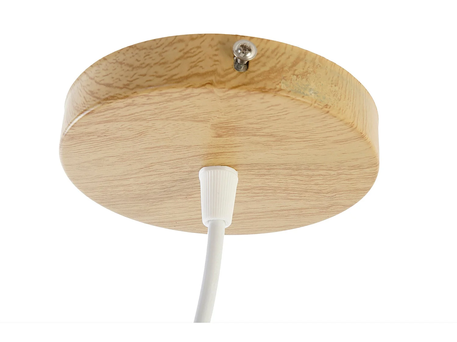 Suspension DKD Home Decor Blanc Polyester Bambou