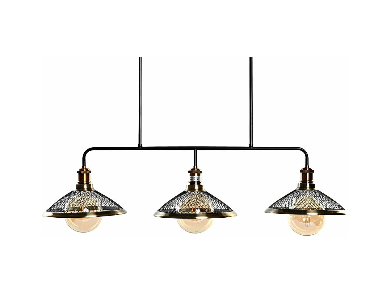 Lámpara colgante DKD Home Decor oro negro