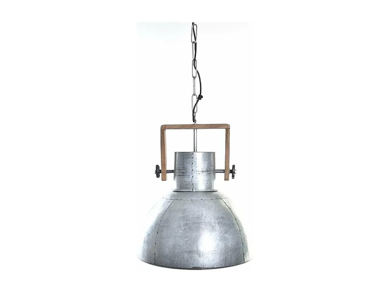 Suspension DKD Home Décor Marron Argenté Métal Bois