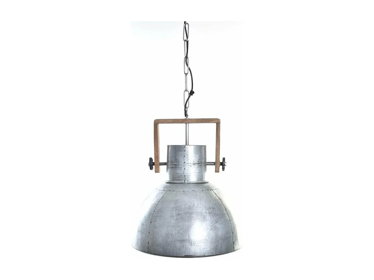 Suspension DKD Home Décor Marron Argenté Métal Bois