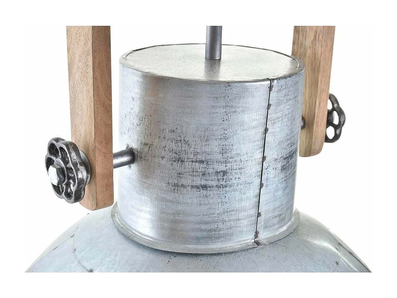 Suspension DKD Home Décor Marron Argenté Métal Bois