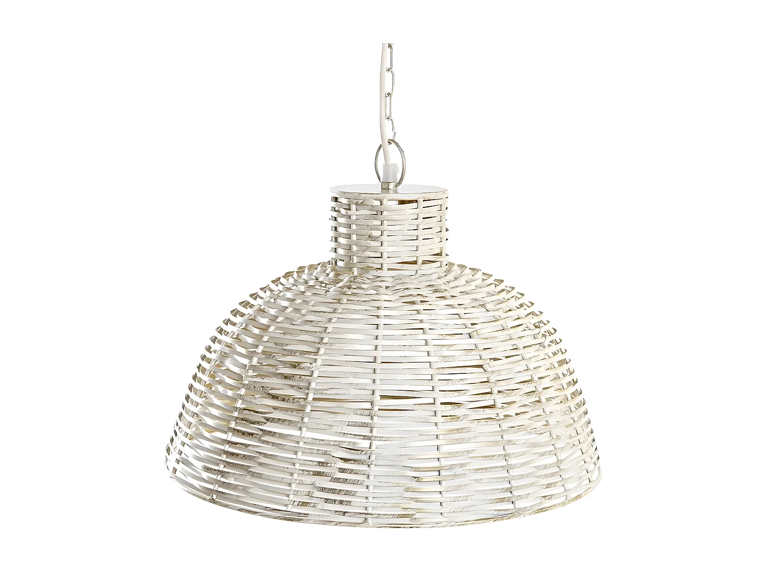 Suspension DKD Home Décor Doré Blanc Fer