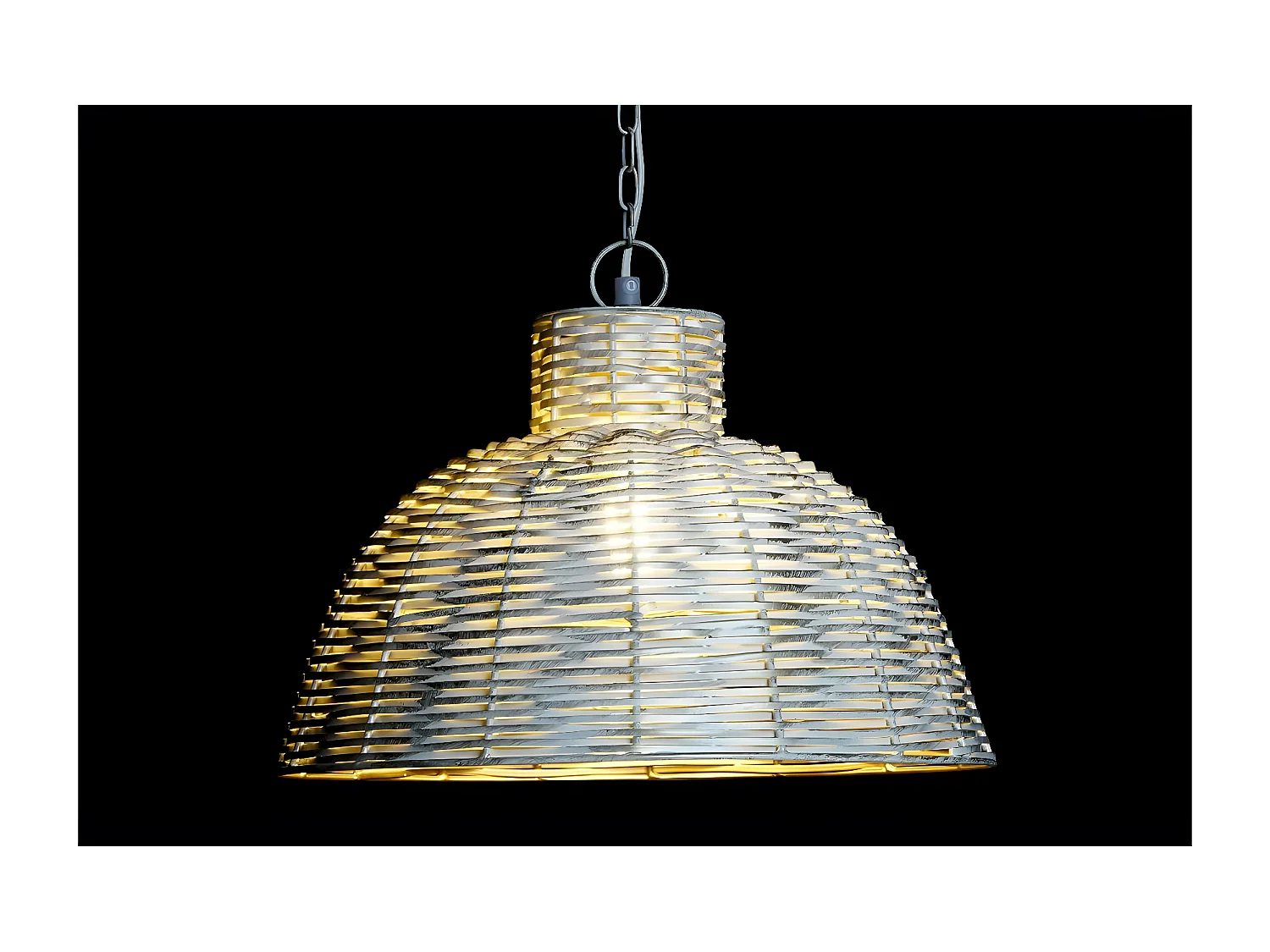 Suspension DKD Home Décor Doré Blanc Fer