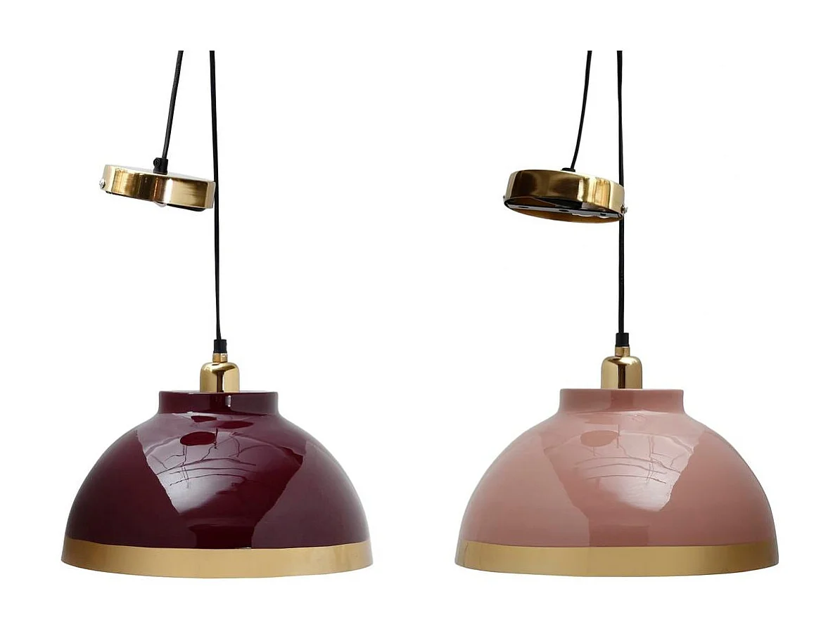 Lámpara colgante DKD Home Decor Rose Lila