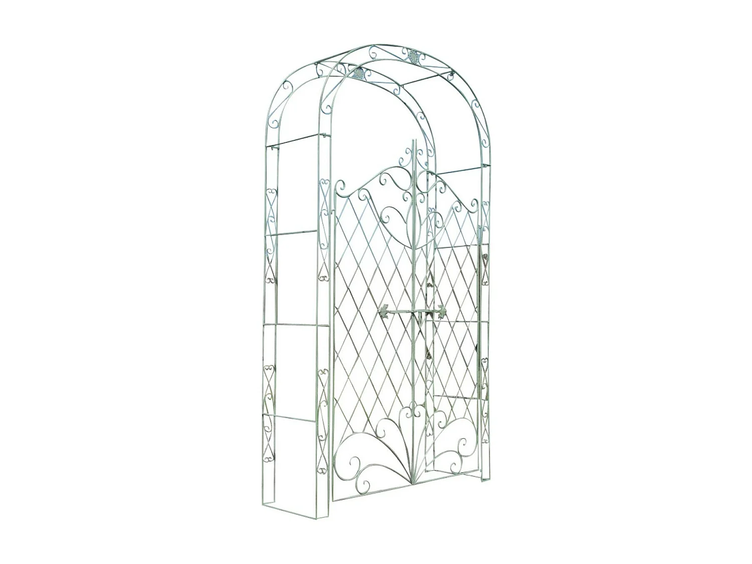 Arche à rosiers - Métal & Métal - Vert antique - Melissa