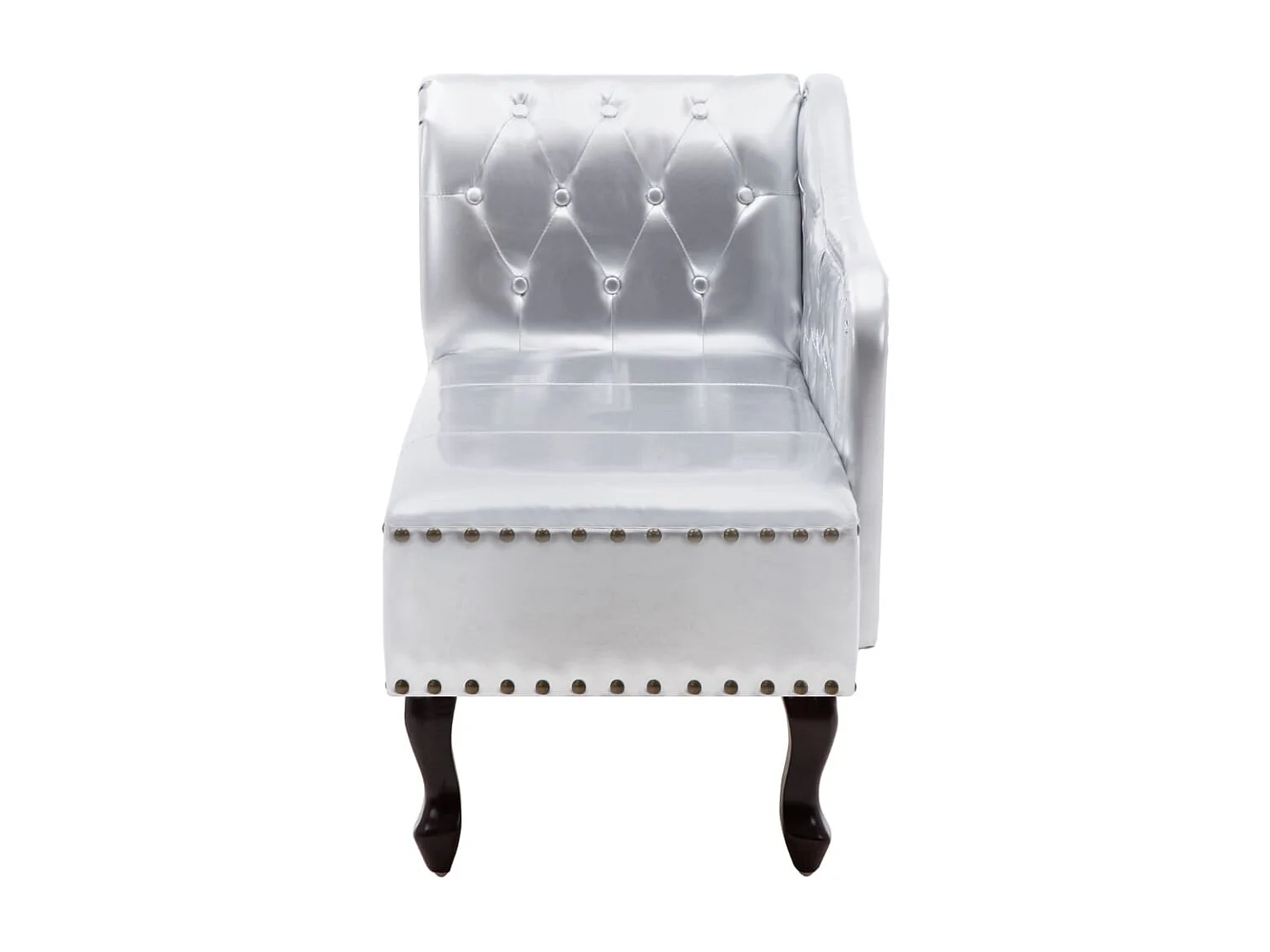 Chaise longue Argenté Similicuir