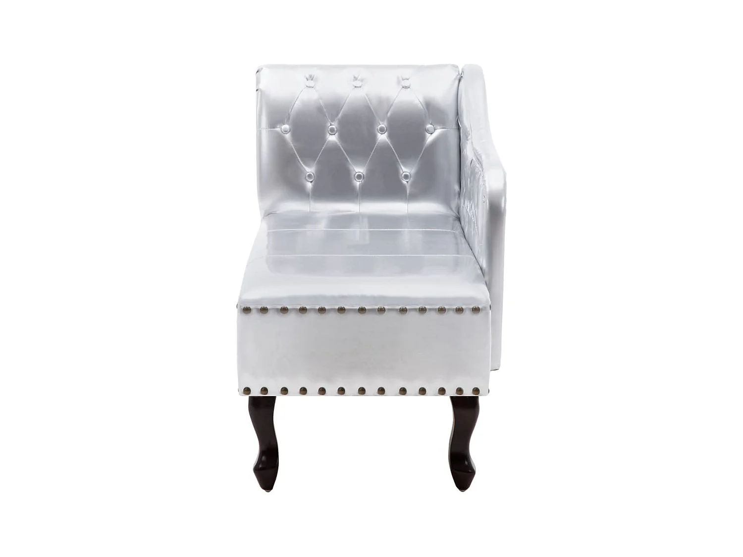 Chaiselongue Silbern Kunstleder