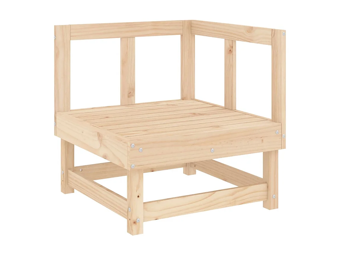 Salon de jardin 6 pcs Bois de pin massif