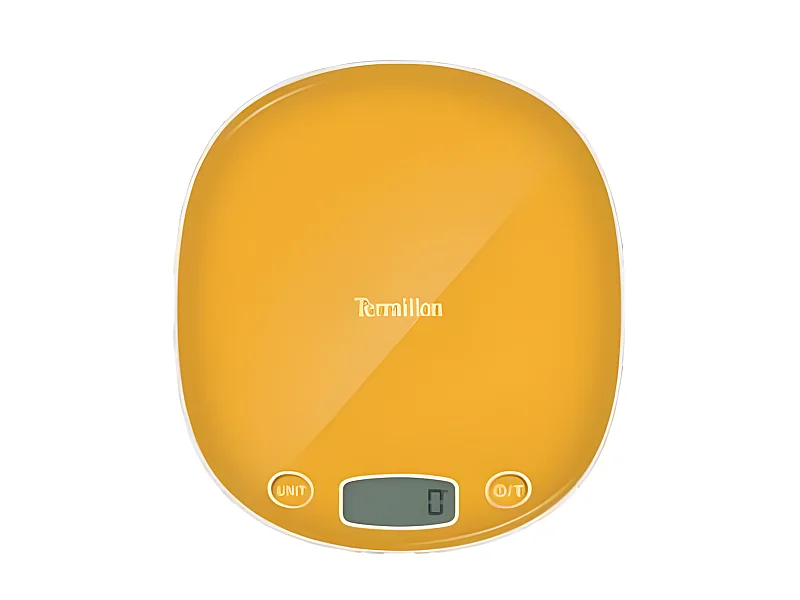 Terraillon Balance de cuisine électronique 5kg-1g jaune - MACARON MANGUE