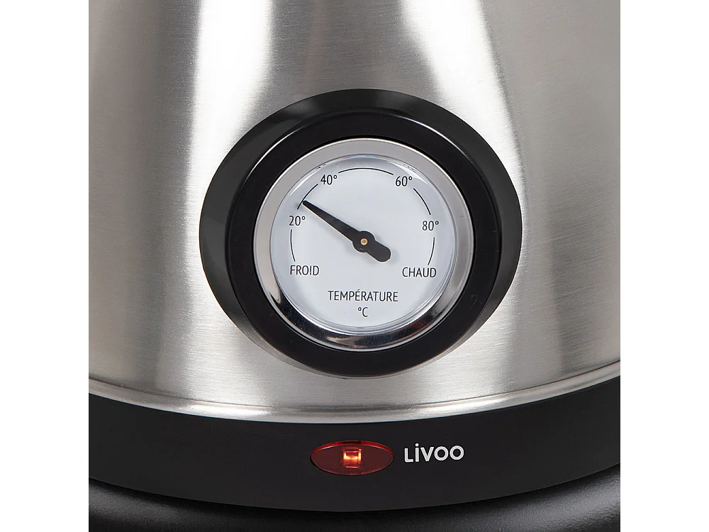 Wasserkocher mit Temperaturregelung 1,8 L 1800 W Silbern