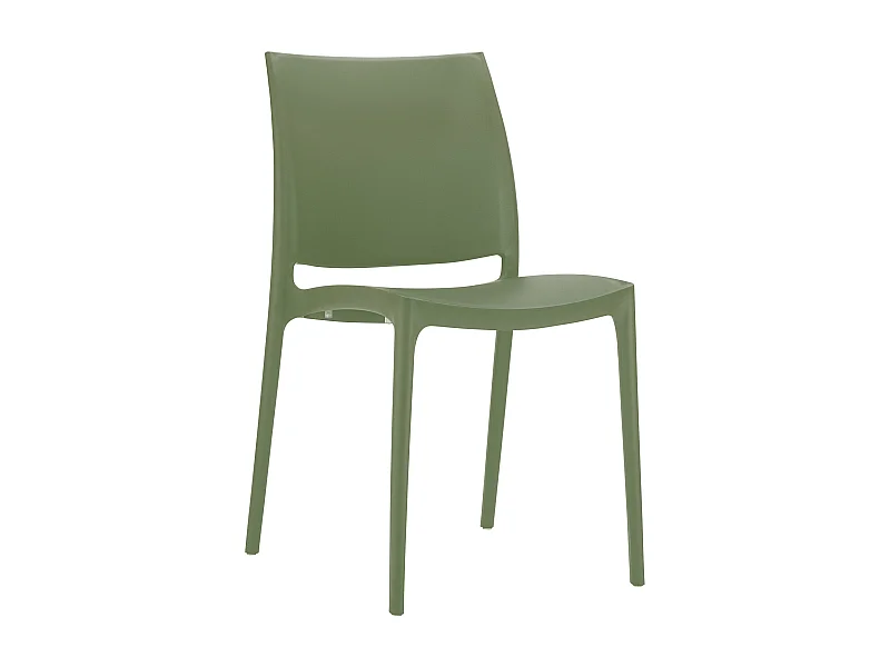 Chaises de jardin - Plastique - Olive - Maya