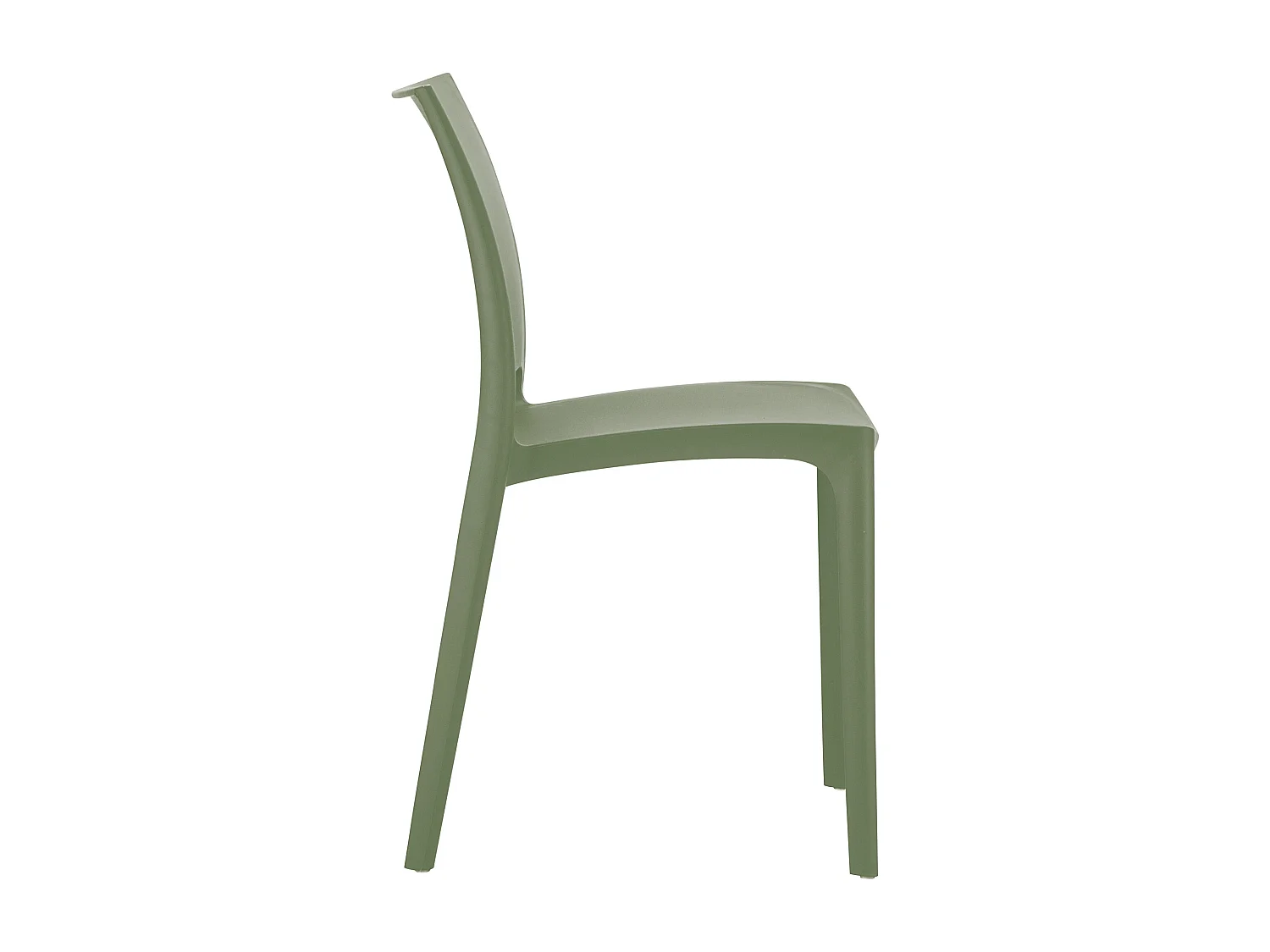 Lot de 2  Chaises de jardin - Plastique - Olive - Maya