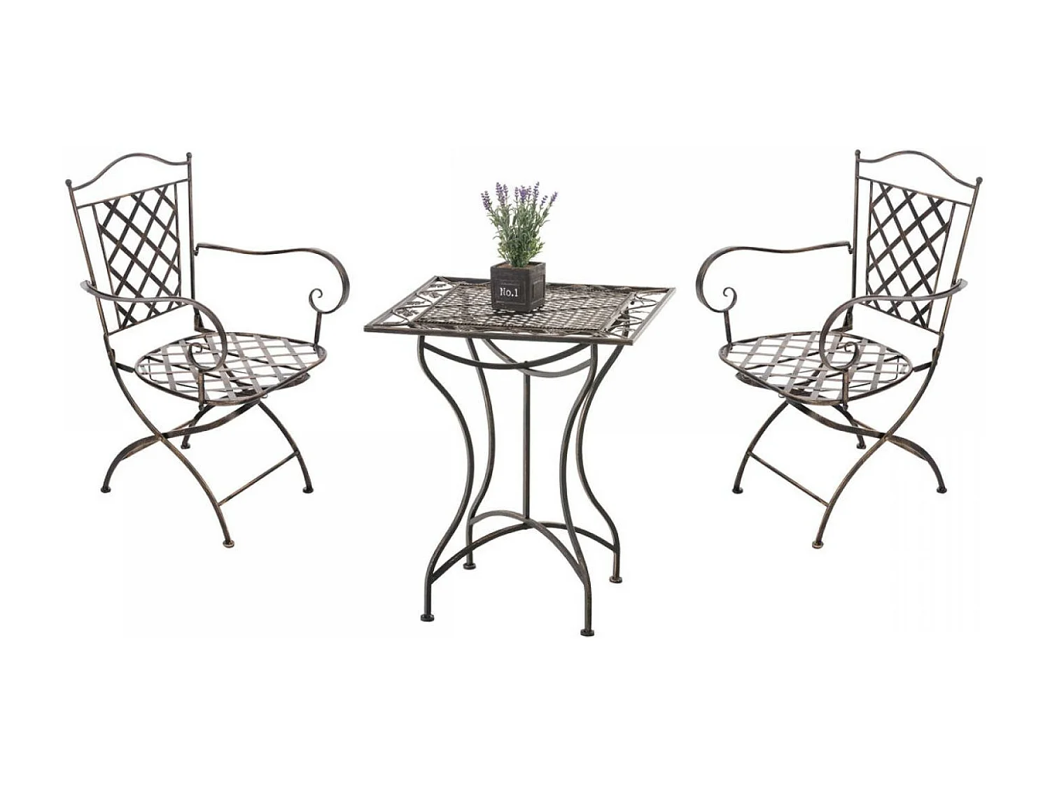 Tuinset - Tabel + 2 Stoelen - Payo