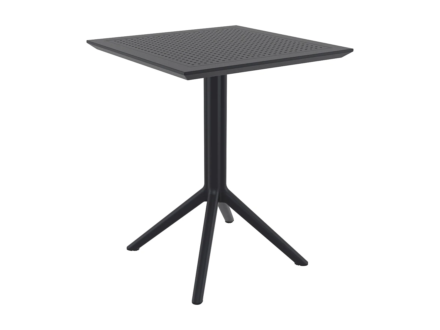 Table d'appoint de jardin - carré - Plastique - 60 x 60 cm - Noir - Sky