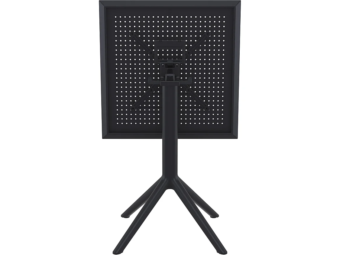 Table d'appoint de jardin - carré - Plastique - 60 x 60 cm - Noir - Sky