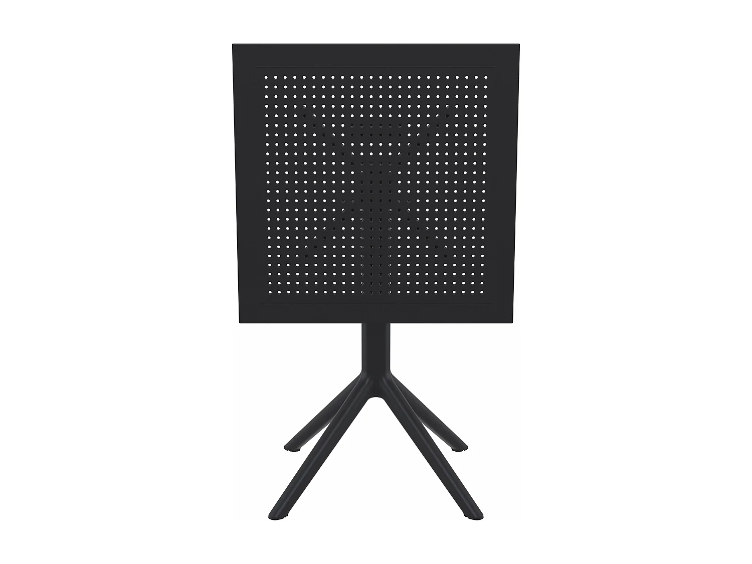 Bijzettafel tuin - vierkant - Kunststof - 60 x 60 cm - zwart - Sky