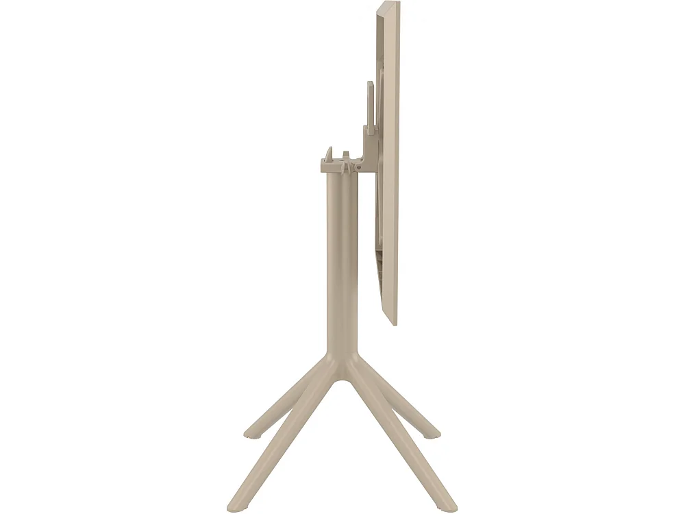 Table d'appoint de jardin - carré - Plastique - 60 x 60 cm - Taupe - Sky