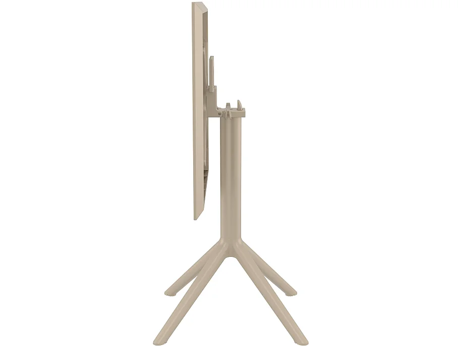 Table d'appoint de jardin - carré - Plastique - 60 x 60 cm - Taupe - Sky