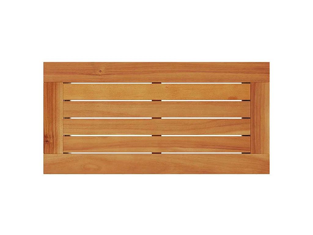 Garten-Beistelltisch mit Holzplatte Grau 58x27,5x55 cm Rattan
