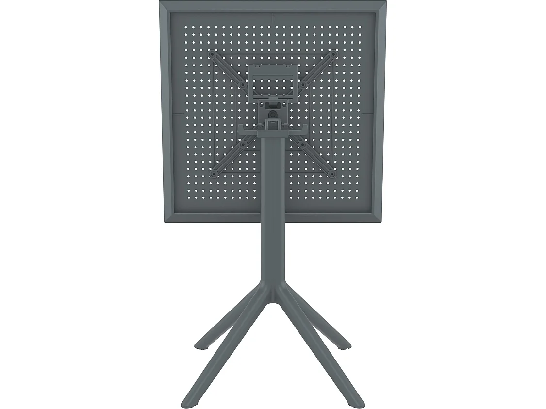 Table d'appoint de jardin - carré - Plastique - 60 x 60 cm - Gris foncé - Sky