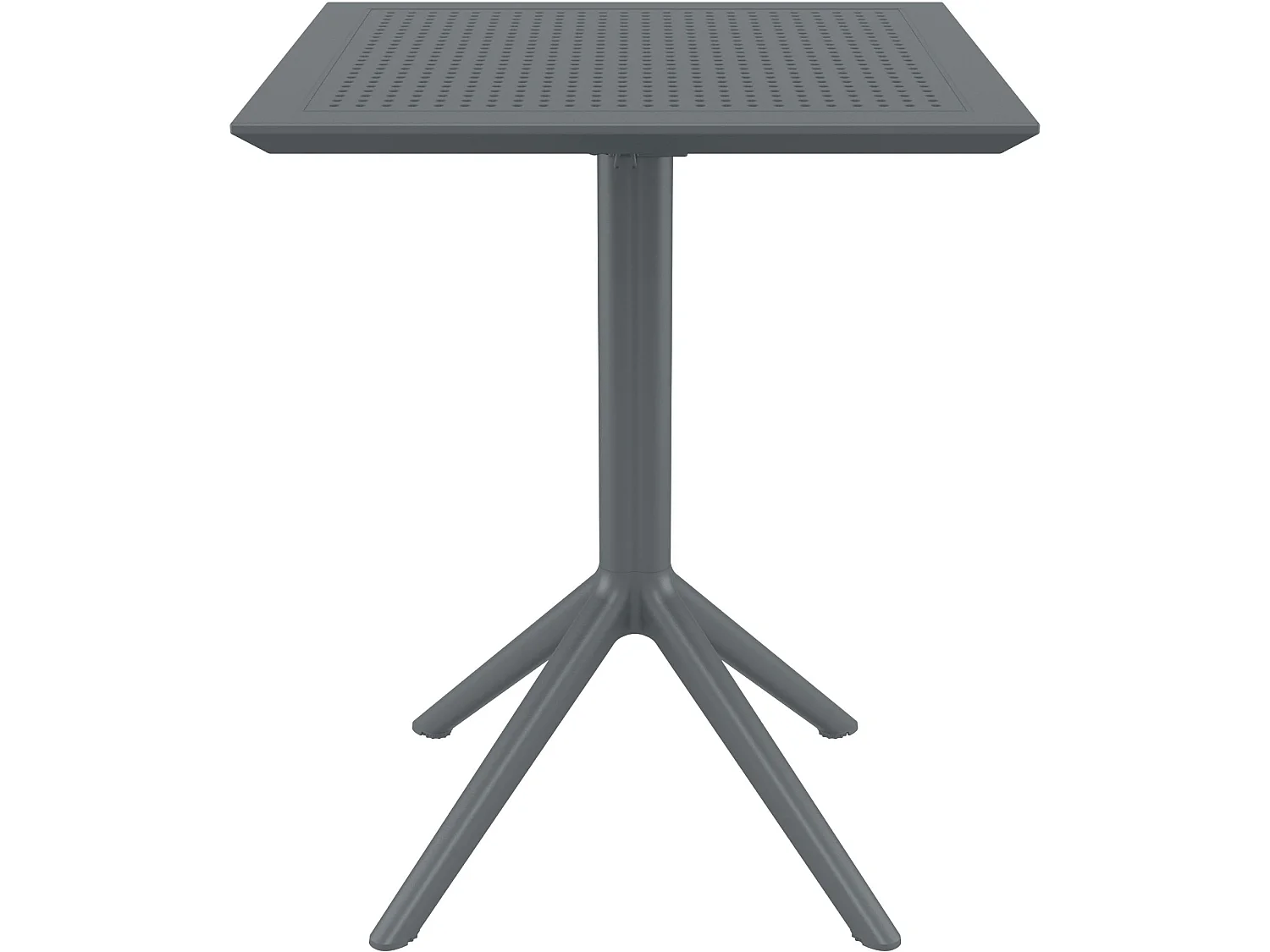 Table d'appoint de jardin - carré - Plastique - 60 x 60 cm - Gris foncé - Sky