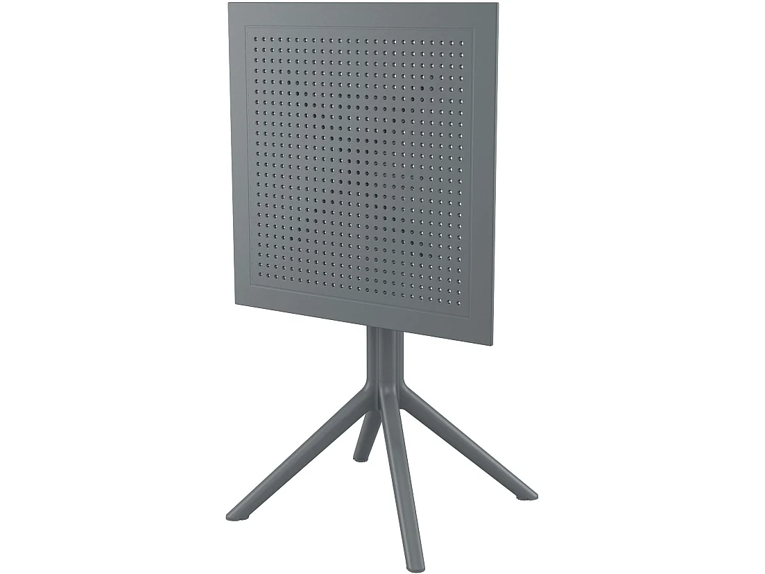 Table d'appoint de jardin - carré - Plastique - 60 x 60 cm - Gris foncé - Sky