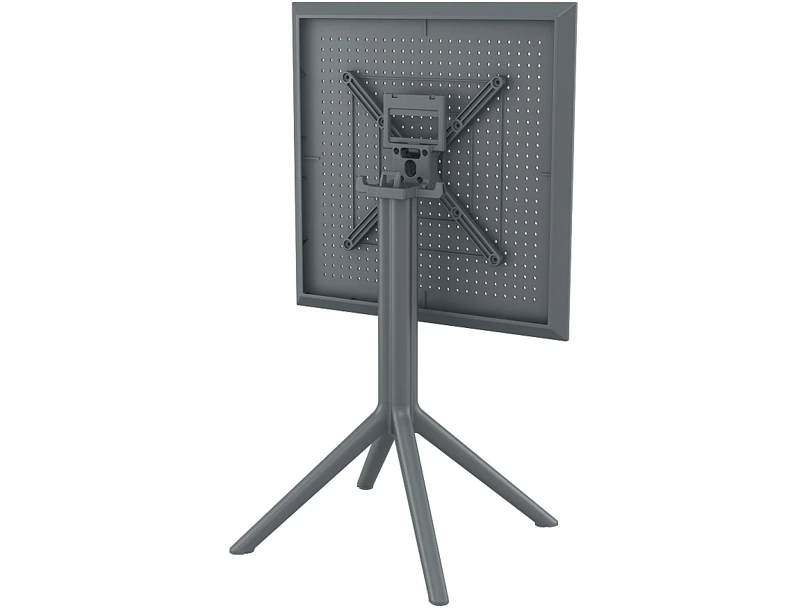 Table d'appoint de jardin - carré - Plastique - 60 x 60 cm - Gris foncé - Sky