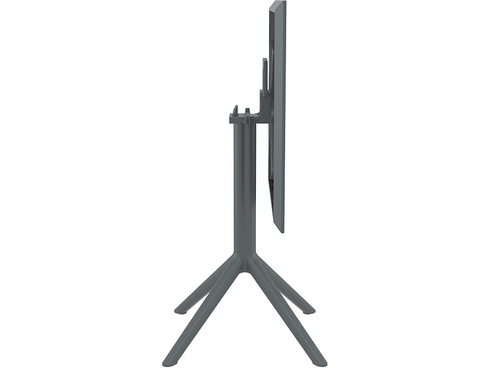 Table d'appoint de jardin - carré - Plastique - 60 x 60 cm - Gris foncé - Sky