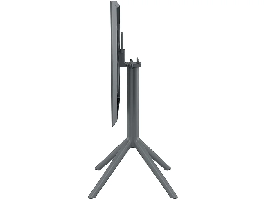 Table d'appoint de jardin - carré - Plastique - 60 x 60 cm - Gris foncé - Sky